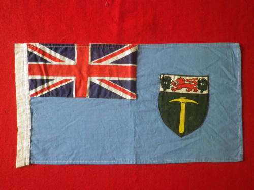 SOUTHERN RHODESIA  - SMALL FLAG, MADE RHODESIAN PERIOD  SIZE 44 cm X 23.5 cm     (7729)