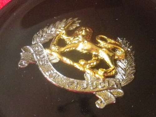 RHODESIAN PERIOD - 7 X RESIN COASTERS - 5 X CORPS + RhAF + INTAF.  DIAMETER 8cm ( 1052)