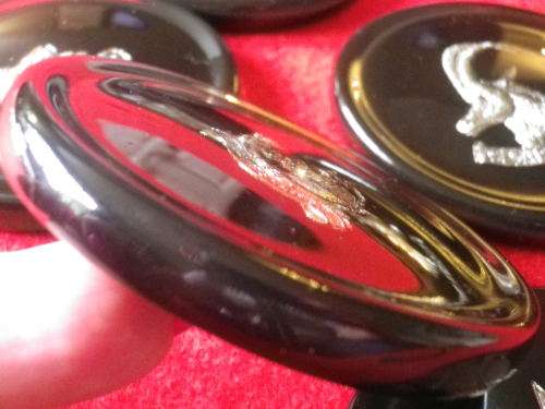 RHODESIAN PERIOD - 5 X RESIN COASTERS - GREYS, RLI, RR, RAR,  RhACR    DIAMETER 8cm           (1051)