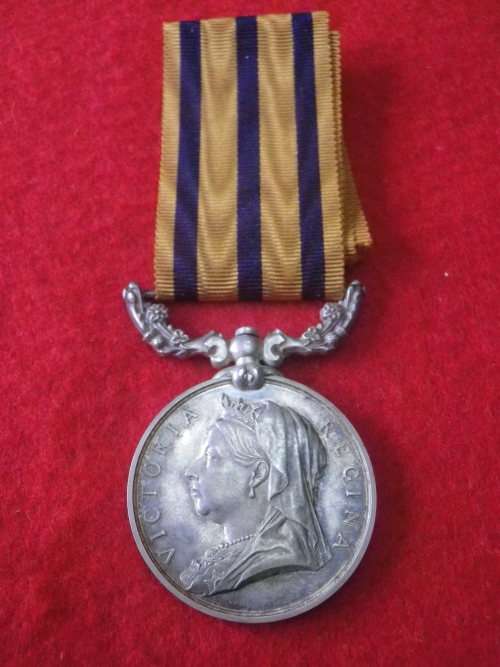 RHODESIA - BSACo.1893 MEDAL-TO TRPR W. McCORMACK- RAAFF`S COLUMN - ORIGINAL RIBBON +BOX +DOCS(3054)