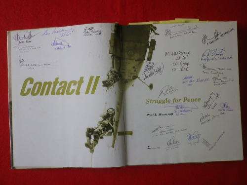 `CONTACT II` BY PAUL MOORCRAFT - SIGNED BY MANY WHO WERE THERE, SOME SIGNIFICANT - READ BELOW (3038)