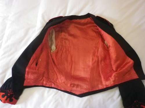 SADF - ARMY SERVICES CORPS LT. MESS DRESS TUNIC + TROUSERS - PRE 1976 - INSCRIBED   (4838)