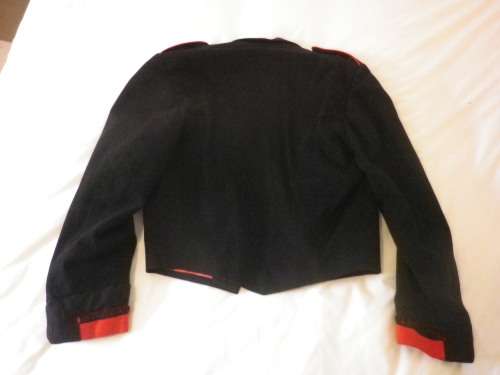 SADF - ARMY SERVICES CORPS LT. MESS DRESS TUNIC + TROUSERS - PRE 1976 - INSCRIBED   (4838)