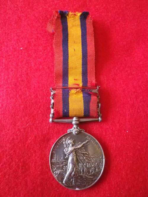 BOER WAR- QSA TO 218 TPR. J.A. Mc BEAN - SOUTH AUSTRALIA IMPERIAL BUSHMEN + WITTEBERGEN CLASP (7781)