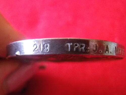 BOER WAR- QSA TO 218 TPR. J.A. Mc BEAN - SOUTH AUSTRALIA IMPERIAL BUSHMEN + WITTEBERGEN CLASP (7781)