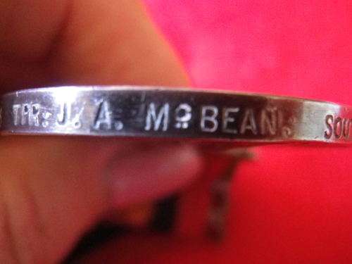 BOER WAR- QSA TO 218 TPR. J.A. Mc BEAN - SOUTH AUSTRALIA IMPERIAL BUSHMEN + WITTEBERGEN CLASP (7781)