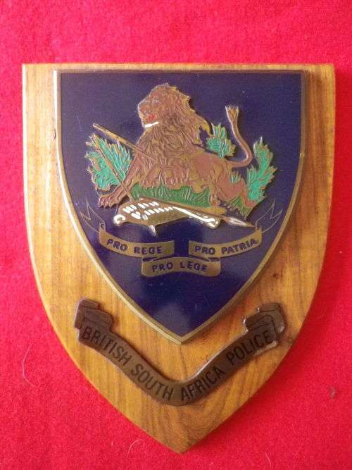 RHODESIA - BSAP PLAQUE       (7783)