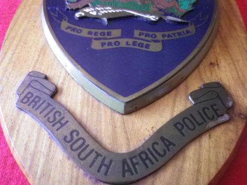 RHODESIA - BSAP PLAQUE       (7783)