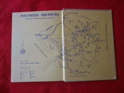 RHODESIA BSAP - `BLUE & OLD GOLD`  HC 1953 - 199 Pgs + AFFIXED LETTER TO PM HUGGINS   (7791)