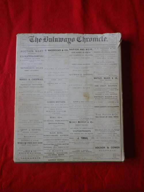 RHODESIA - `THE VALIANT YEARS` BY BERYL SALT 1978  - HC + DW   -143 Pgs -    (7792)