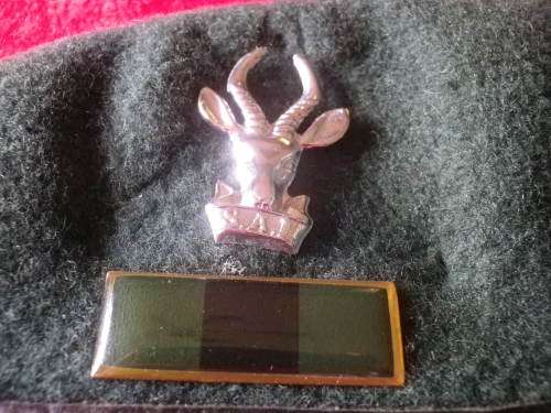 SADF - SA INFANTRY BERET - RIM 59CM / 23` - MADE RIFLEMAN            (2754)