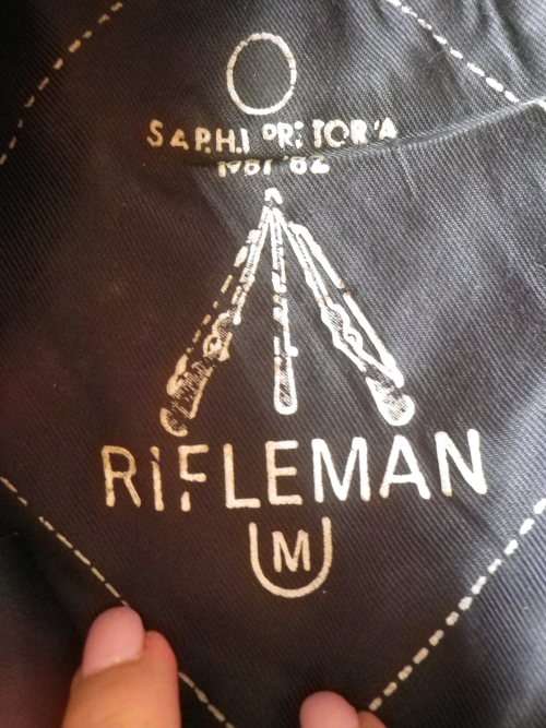 SADF - SA INFANTRY BERET - RIM 59CM / 23` - MADE RIFLEMAN            (2754)