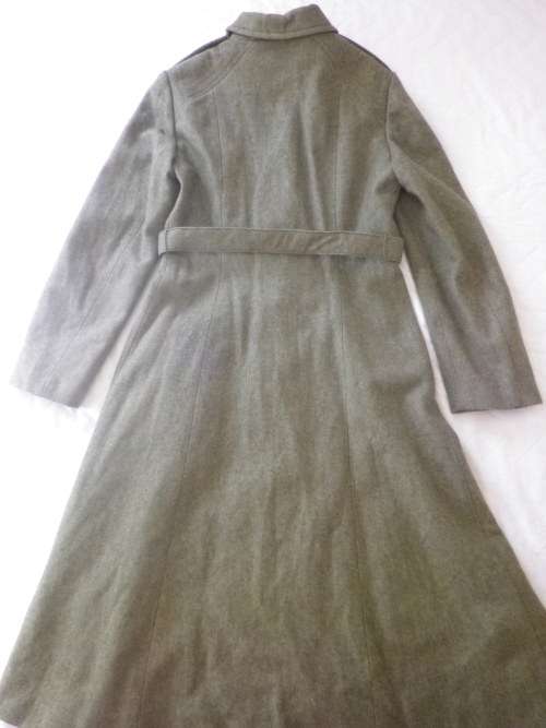 SADF - WOMANS PATT.  KHAKI GREATCOAT  - 1984 SIZE 87 RL  - AS NEW    (4854)