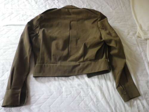 SADF - COMBAT KHAKI BUNNY JACKET + TROUSERS 1970`S  - INSCRIBED - NOTE HOLES IN TROUSERS     (4856)