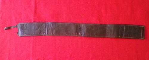 BOER WAR - BRITISH (OFFICER?) POW EMBROIDERED LEATHER BELT -FROM  RAY LEPPAN COLLECTION -RARE - 85cm