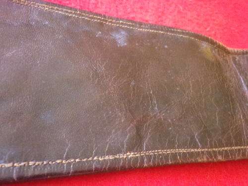 BOER WAR - BRITISH (OFFICER?) POW EMBROIDERED LEATHER BELT -FROM  RAY LEPPAN COLLECTION -RARE - 85cm