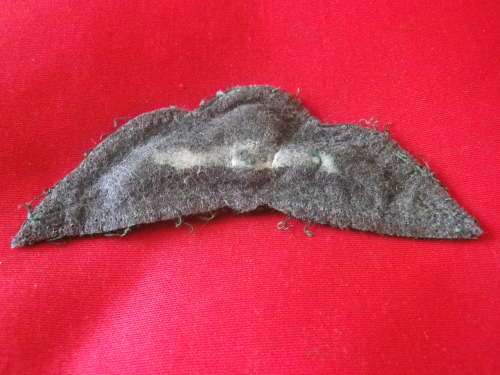 RHODESIAN ARMY - EMBROIDERED PARA WING FOR GREENS DRESS - AS USED RLI, RAR, SELOUS SCOUTS     (3058)