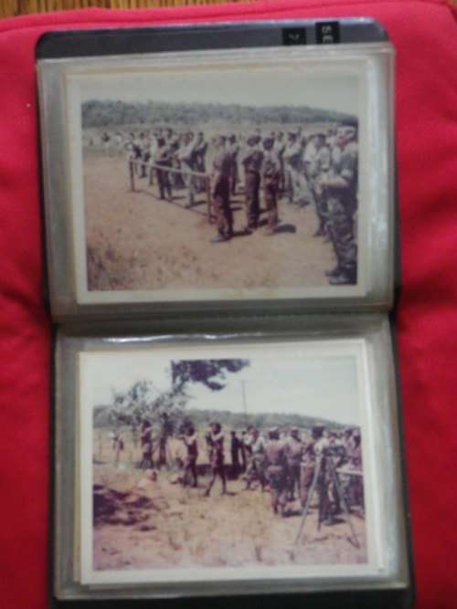 RHODESIAN ARMY - SFA PFUMO RE VANHU PHOTO ALBUM - SHOWING UNIFORMS, TRAINING ETC - 36 PICS    (4871)