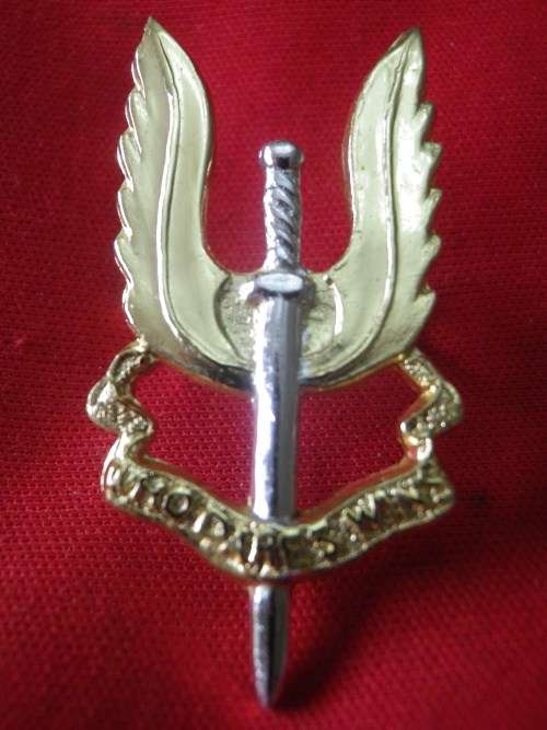 RHODESIA SAS - OR`S ANODISED BERET BADGE      (7819)
