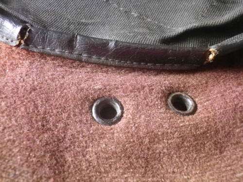 RHODESIA - SELOUS SCOUTS USED OR`S BERET - ANODISED BADGE- SIZE 56 -CRACKING ON RIM - SCARCE (7829)