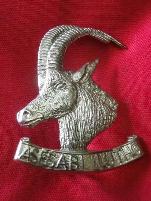 ZIMBABWE ARMOURED CORPS - CHROME BERET BADGE - SAME AS RhACR, ONLY LUGS DIFFER     (7884)