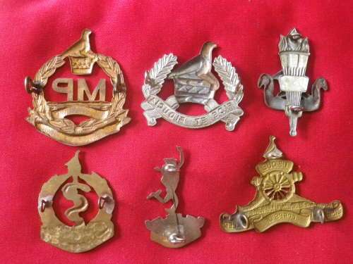 ZIMBABWE ARMY - 6 X EARLY CORPS. BADGES    (7877)