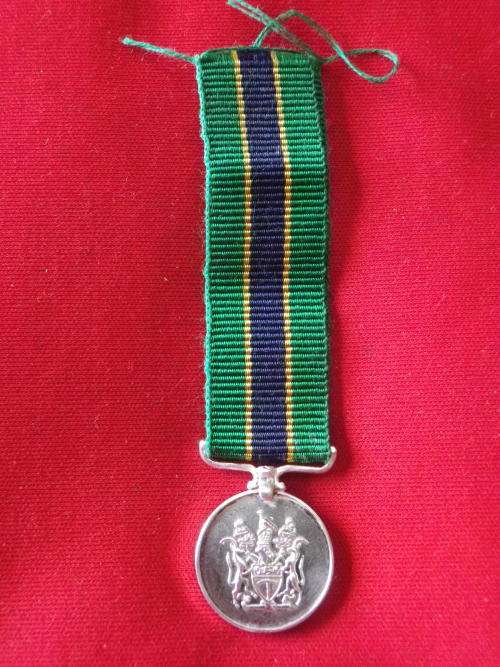 RHODESIA - POLICE MEDAL FOR MERITORIOUS SERVICE  (PMM)  - MINIATURE MEDAL  (7907)