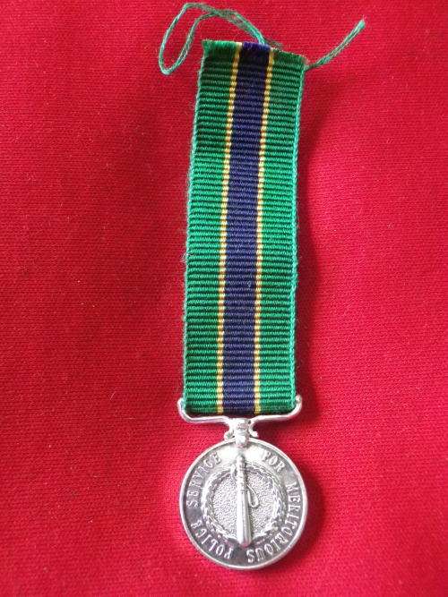 RHODESIA - POLICE MEDAL FOR MERITORIOUS SERVICE  (PMM)  - MINIATURE MEDAL  (7907)