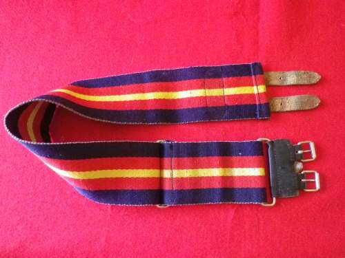 RHODESIAN ARMY SERVICES CORPS STABLE BELT - MAX LENGTH 79CM / 31`  -     (7945)