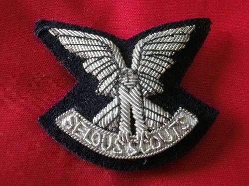 RHODESIA - SELOUS SCOUTS BULLION LAPEL BADGE - PRIVATELY MADE POST WAR     (2850)