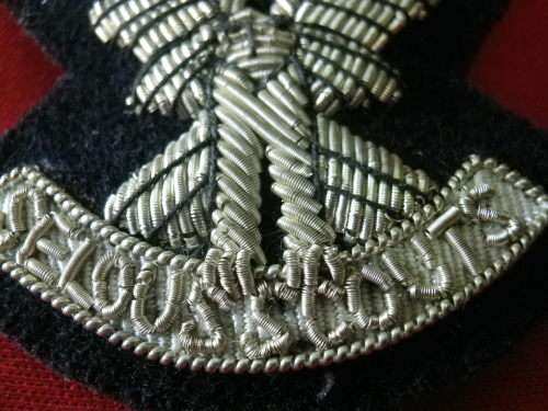 RHODESIA - SELOUS SCOUTS BULLION LAPEL BADGE - PRIVATELY MADE POST WAR     (2850)