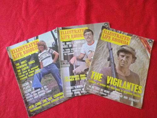 `ILLUSTRATED LIFE RHODESIA ` - 3 X MAGAZINES  - 1977 - INCL. WAR ARTICLES     (6522A)