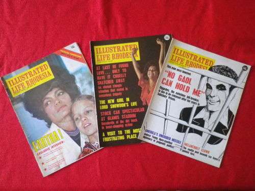 `ILLUSTRATED LIFE RHODESIA ` - 3 X MAGAZINES  - 1972, 1976, 1977                  (6522B)