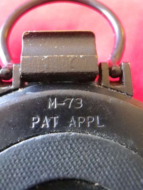 RHODESIAN BUSH WAR - PRISMATIC MARCHING COMPASS IN LEATHER CASE - MADE BARKER & SON UK - (6507)