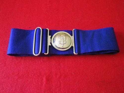 RHODESIAN SAS STABLE BELT  - BUCKLE STAMPED REUTELER. MAX LENGTH 100CM / 39`L - GOOD CONDITION(7964)