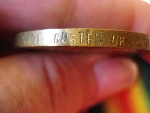 WW1 - SA BILINGUAL VICTORY MEDAL TO BURGER BENADI - RUSTENBURG COMMANDO - NO RESEARCH (4971)