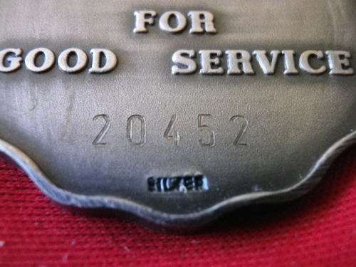 SADF -GOOD SERVICE MEDAL SILVER FULL SIZE - 20 YRS - NUMBERED  UNRESEARCHED 1st RIBBON DESIGN (4973)