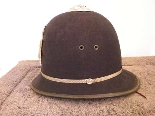 RHODESIA - MONITORING FORCE WEST MIDLANDS POLICE BOBBYS HELMET - RIM 54CM / 21`     (7984)