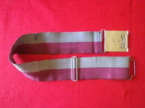 RHODESIA - GREY`S SCOUTS STABLE BELT   - MAX LENGTH 97CM / 38`     (7977)