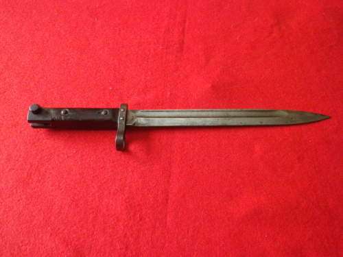 AUSTRIAN ARMY - MODEL 1895 BAYONET FOR MANNLICHER RIFLE - NO SCABBARD - BLADE LENGTH 24.6CM   (4877)