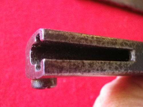 GERMAN ARMY - WW1  ERSATZ BAYONET + SCABBARD FOR MAUSER RIFLE - BLADE LENGTH 24.8CM   (4882)