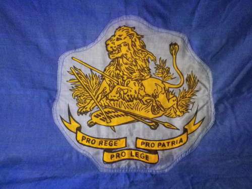 RHODESIA - BSAP FLAG - MADE WILLIAM SMITH - SIZE 180cm X 95 cm - SEE BELOW  (507)