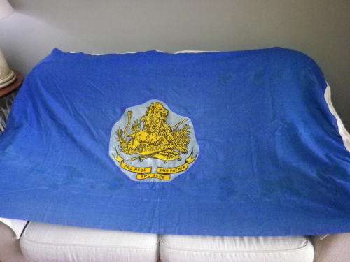 RHODESIA - BSAP FLAG - MADE WILLIAM SMITH - SIZE 180cm X 95 cm - SEE BELOW  (507)