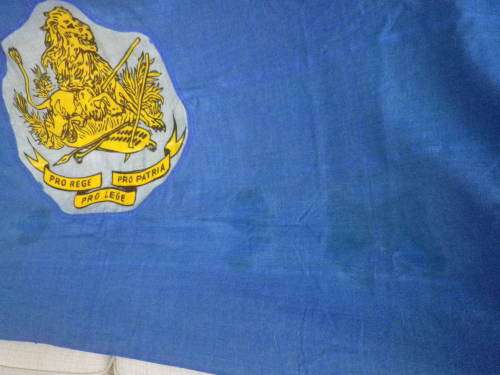 RHODESIA - BSAP FLAG - MADE WILLIAM SMITH - SIZE 180cm X 95 cm - SEE BELOW  (507)