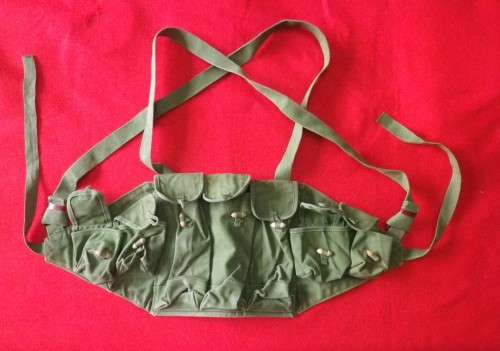 RHODESIAN BUSH WAR - CHINESE AK CHEST WEBBING - AS USED SAS, SELOUS SCOUTS, GOOD CONDITION   (577)