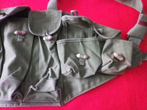 RHODESIAN BUSH WAR - CHINESE AK CHEST WEBBING - AS USED SAS, SELOUS SCOUTS, GOOD CONDITION   (577)
