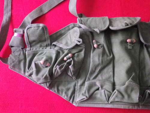 RHODESIAN BUSH WAR - CHINESE AK CHEST WEBBING - AS USED SAS, SELOUS SCOUTS, GOOD CONDITION   (577)