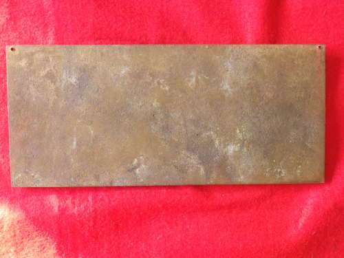 RHODESIA - SHANGANI PATROL MEMORIAL - BRONZE REPLICA PANEL - SIZE 30.8 X 13.6cm -Wt 2.4kgs  (8041)