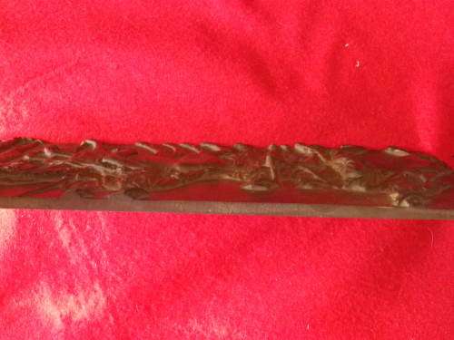 RHODESIA - SHANGANI PATROL MEMORIAL - BRONZE REPLICA PANEL - SIZE 30.8 X 13.6cm -Wt 2.4kgs  (8041)