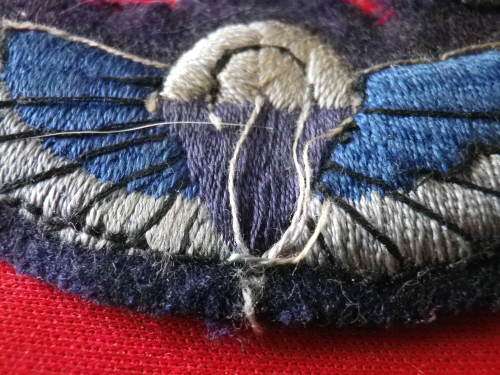 BRITISH ARMY - SAS PADDED WINGS + ARMY SERVICES AIR DESPATCHER WING - CIRCA 1960/70`s (599)